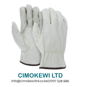 Grey-Leather Gloves